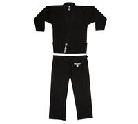 IKKEN Shoshin S-550 Premium Heavyweight Brazilian Jiu Jitsu BJJ Gi Suit (Black, A2)