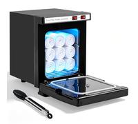 iklestar Hot Towel Cabinet, 5L Towel Warmer with Clip, Portable Small Facials Towel Warmer for Spa Beauty Salon Barber Esthetician, Black