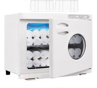 iklestar Hot Towel Warmer, 23L Professional Spa Towel Heater Cabinet with Clip, Extra Large Estheticians Towels Heating Machine for Massage Salon Barbershop, White