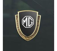 ikleu Car emblem logo badge, For MG HS Stylish Side Sticker Emblems Replaceable exterior decoration accessories,C/Gold Black