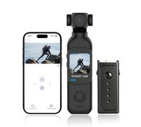IKLOOCQ Portable Pocket Vlogging Camera Built-in WiFi, Handheld Sports Action Camera with 1.33'' Touchscreen Small Body Mounted Video Camera for Vlogging and Traveling with 14 Hours Long Battery Life