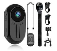 IKLOOCQ Wearable 2K WiFi Thumb Action Camera, Mini POV Video Camera for Sports and Vlogging, Small Body Camera with 32G Card and Mounts for Bike Helmet