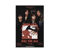 IKNBQIZH Metallica KILL 'EM ALL Album Poster Music Singer Posters Canvas Poster Bedroom Decor Landscape Office Room Decor Gift 12x18inch(30x45cm)