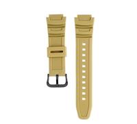 IKNJOIGWO 18mm Convex Rubber Strap Compatible With Casio | AE-1000W/1200WH WSC-1250H/WS-1200H Solid Color Silicone Watch