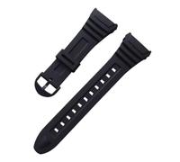 IKNJOIGWO Compatible With Casio W-96H 3239 Rubber Wristband | Outdoor Sports Waterproof Strap Plastics Or Steel Buckle Silicone Bracelet 18mm