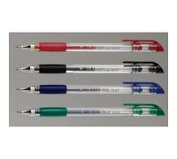 Ikon K2 Gel Grip Stick Roller Ball Pens Red Pack 10