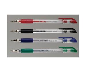 Ikon K2 Gel Grip Stick Roller Ball Pens Red Pack 10