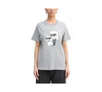 Ikon T-shirt - female - Karl Lagerfeld - T-Shirts - Gray - M - Tops M