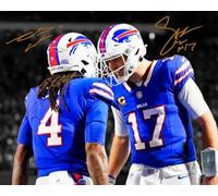 Ikonic Fotohaus Josh Allen James Cook Signed Photo Autograph Print Wall Art Home Decor