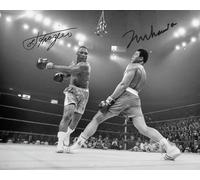 Ikonic Fotohaus Muhammad Ali Joe Frazier Boxing Legends Signed Photo Autograph Print Wall Art Home Decor