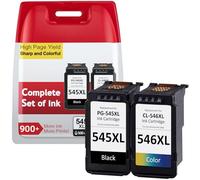 IKONK 545 546 Ink Cartridges XL, Replacement for Original Canon Ink Cartridges 545 and 546, Printer Ink 545 546 PG-545/CL-546 for Pixma TS3300 MG2551S TS3450 MG2550s TS3150 TS3350 TS3355 TR4550 TR4551