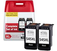 IKONK 545XL Ink Cartridges Black- 2x 500+ Pages, Replacement for Original Canon 545 Black Ink Cartridges, Printer Ink PG-545 XL for Pixma TS3300 TR4500 TS3450 MG2550s TS3150 MX495 MX490 TR4550 TR4551