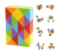 IKOPFLN 24 Pack Mini Magic Snake, Toy Twist Cube Puzzle Gadgets Kids End Party Birthday Gifts for Boys