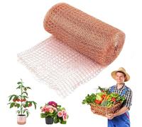 IKOPFLN Copper Tape Against Snails, 127 mm x 3 m Snail Protection, Raised Bed, Double Layer Snail Repellent, Copper Wire Snail Fence, Metal, Copper Net Repellent Fence for Anti Slugs, Mice