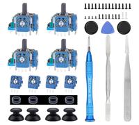 IKPEK 4pcs Analog 3D Joysticks Replacement for PS5 Controller, Joysticks Part with Repair Screwdriver Kit for Playstation 5 DualSense Controller