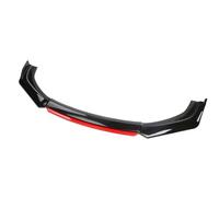 IKQOZPGN Car Front Bumper Splitter for Audi TT 4 Seats MK2 2007-2014, Auto Front Spoiler Diffuser Modification Front Shovel Decoration Lip Chin Bumpe Protection,A-Red