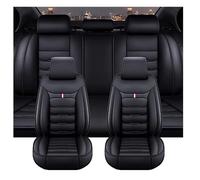 IKQOZPGN PU Leather Car Seat Cover for Range Rover Sport(5seats) 2025-2025,Full Coverage Automobile Split Bench Protector Breathable Seat and Headrest Covers,A-Black