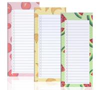 IKR 3 Pack Magnetic Shopping List Pad, Magnetic sheets for Refrigerator To Do List Pad Grocery List Magnetic Memo Notepads for Shopping, Locker, Filing Cabinet (Multicolor-A)