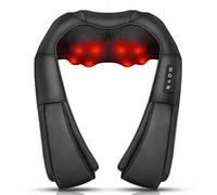 iKristin Neck Massager with Heat Shiatsu Massager for Neck Back Shoulder Foot and Leg Deep Tissue 3D Kneading Massager for