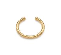 IKRUSH ARIIRA Gold-Tone Cuff Bracelet Set for Women, Minimalist Textured and Smooth Stacking Bangles, Fashion Jewellery Gift for Her