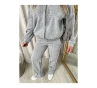Ikrush Ashlee Zip Bomber Jacket And Trouser Co-Ord Set In Grey Grey