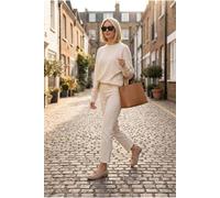 Ikrush Camille Womens Suede Padlock Charm Loafers In Khaki Khaki