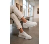 Ikrush Constance Chunky Sole Lace Up Trainers In White White