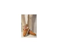 Ikrush Delilah Faux Fur Slingback Closed Toe Clogs In Camel Camel