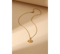 Ikrush Esia Eye Zirconia Necklace In Gold Gold