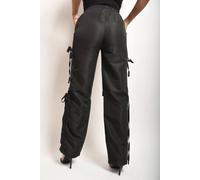 Ikrush Mandy Knee Cut Out Cargo Trouser In Khaki Khaki
