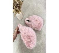 Ikrush Nadia Fluffy Faux Fur Slippers In Pink Pink