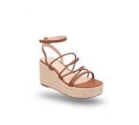 Ikrush Olivia Womens Strappy Espadrille Wedge Sandals In Tan Tan