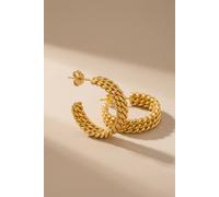 Ikrush Rosemary Gold Tone Triple Row Twisted Gold