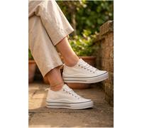 Ikrush Saoirse Low Top Canvas Trainers In White White