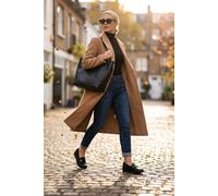 Ikrush Saoirse Mixed Texture Wedge Loafers In Black Black