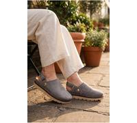 Ikrush Tara Womens Suede Convertible Slingback Clogs In Grey Grey