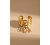IKRUSH Women's Jacinta Gold Tone Multi Band Ring IKRUSH Gold One Size