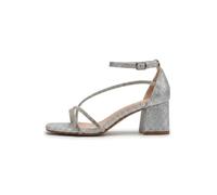 IKRUSH Womens Saoirse Glitter Block Heel Strappy Sandals Black UK Size 3-8 Strappy Heels