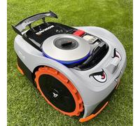 IKSAMY Robotic Lawn Mower Decoration, Worx Customisation - Stickers for Robotic Lawn Mower | Robotic Lawn Mower Spoiler | Tail Fin for Worx M+, Navimow, Ecovacs, Gardena, etc. Robot Lawn Accessories