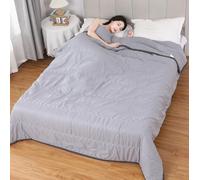 iksya Cooling Ice Blankets for Night Sweats - Summer Cold Blanket for Hot Sleepers Cold Cool Blanket Cold Touch Fabric for Bed, Sofa, Couch, Home Room Decor(Light Gray,67x78in)
