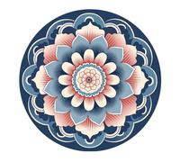 IKULE Extra Large Round Meditation Mat Circular Anti Slip Oversize Rubber Furniture Pad for Yoga,Meditation,Pilates,Exercise for Home Outdoor(140CM X 3.5MM Thick)
