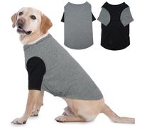 IKUPUKO 2 Pack Dog T-Shirts for Extra Large Dogs Soft Breathable Cotton Shirt Shedding Control Clothes for Great Dane, Summer Hot Weather Walking, Seaside, Park Play, XXXXXL