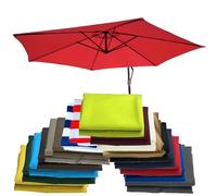 IKVYVPM Outdoor Umbrella Replacement Canopy Waterproof Garden Parasol Covers UV-Anti has Vents in The top for Cantilever Stand(Size:8.8ft (270cm)/8 arms,Color:Brown)