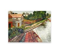 IKYE Modern Famous Painting. Sir Stanley Spencer Bridge Reproduction Posters and Prints. Famous Pictures on Canvas Wall Art Decor Pictures 50x70cm(19.6x27.5in) Frameless