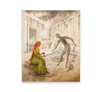 IKYE Remedios Varo Famous Paintings, Les Feuilles mortes' Reproduction Posters and Prints. Canvas Wall Art picture for Home Decor 80x112cm(31.4x44.1in) Frameless