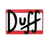 IKYUEE Retro Metal Aluminum Sign - Duff Beer The Simpsons - Classic Style - 20 x 30 cm / 8 x 12 inches