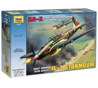 ZVEZDA 7279 1:72 Soviet armored attack aircraft IL-2 Stormovik