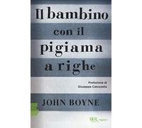 Il bambino con il pigiama a righe