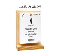Il Calendario Top POETIC, Aphorisms 2026 | A Year of Emotions Memories and Anecdotes | With Wooden Support | In Gift Box | 10 x 14 cm | Made in Italy
