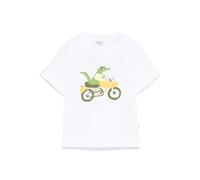 Il Gufo crocodile-print T-shirt - White 6-9-12-18